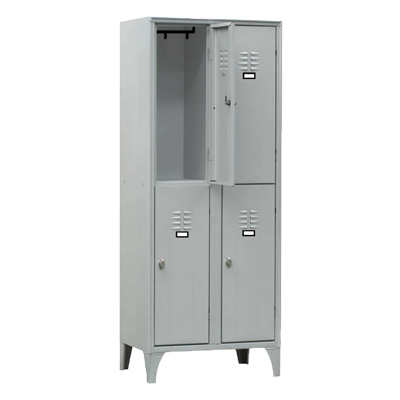 500232MS Armadietto sovrapposto 2+2 vani con profondità 35cm